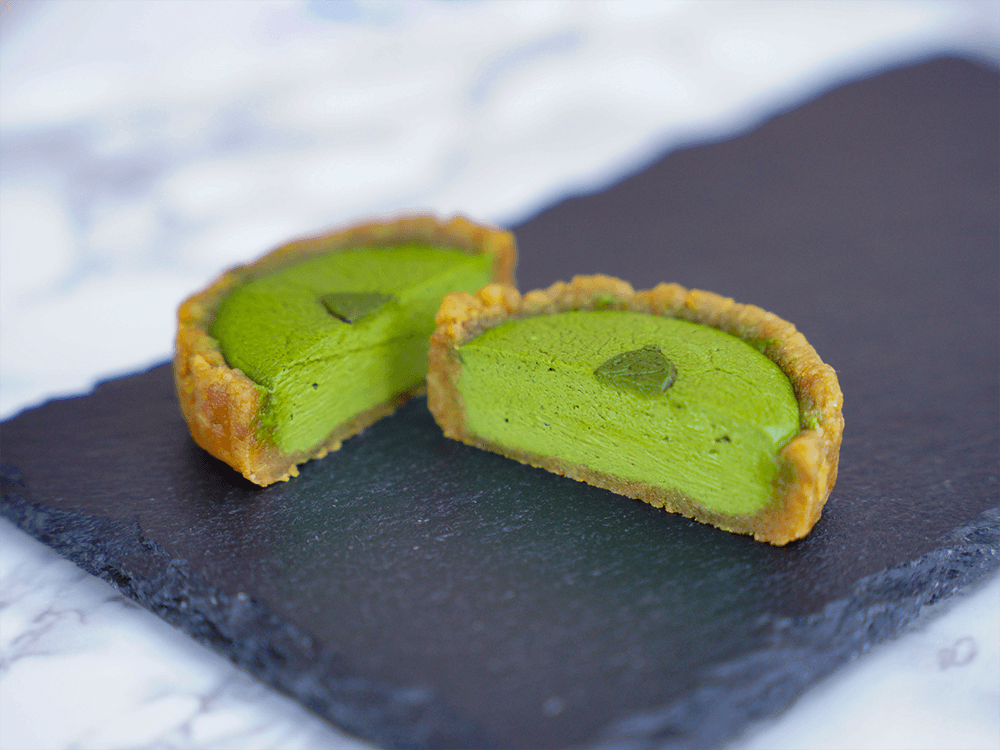 抹茶の低糖質チーズケーキ